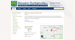 Desktop Screenshot of mowersdurbanville.co.za